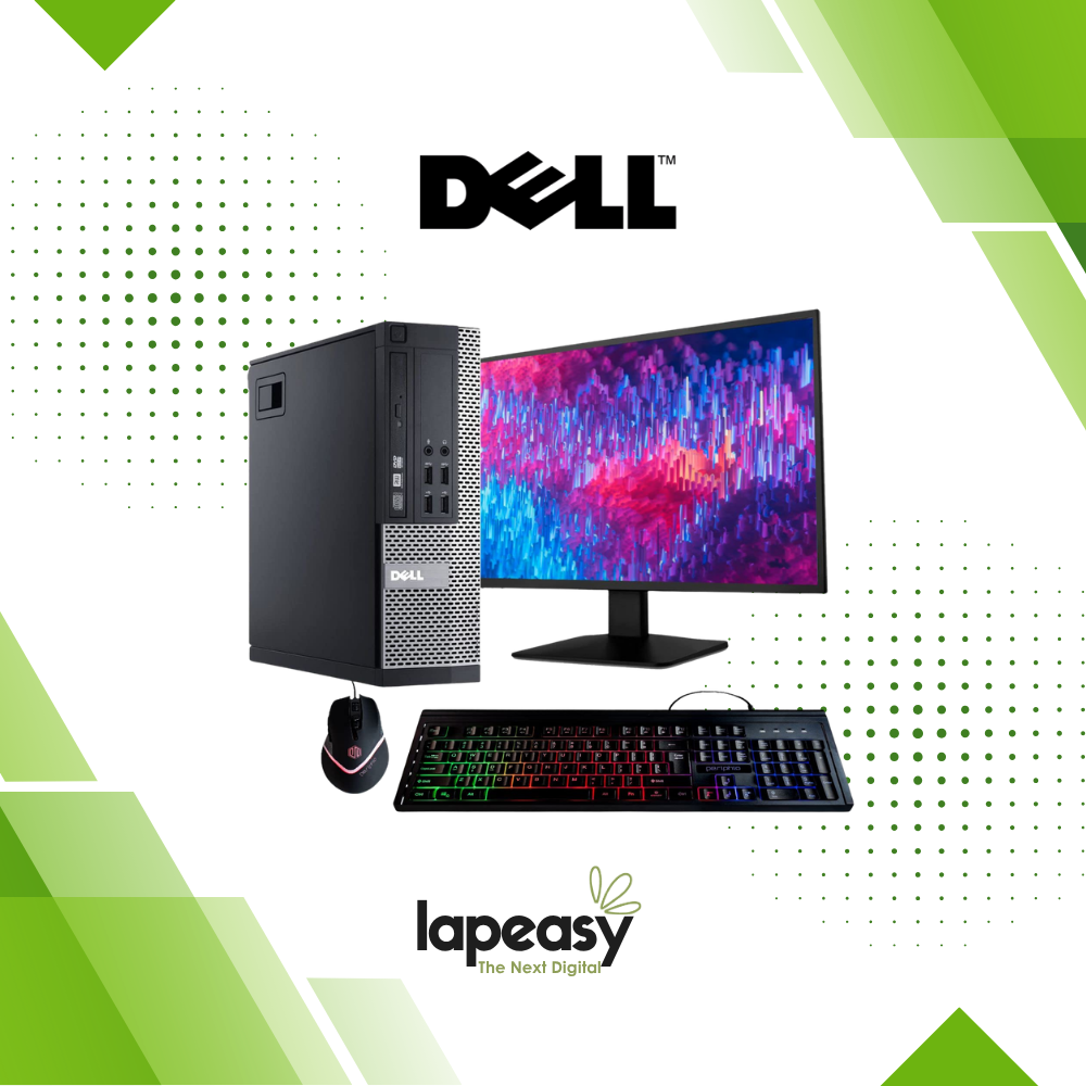 Dell OptiPlex 9020 All-in-One Desktop Computer Set | Intel i3-4th Gen | 22" HD LCD Monitor| Wired KB & Mouse | Speakers | WiFi | Windows 10 Pro | Refurbished